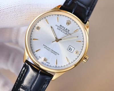 Rolex Datejust 8215 Movement 40*10mm 316L Steel 48h White/Gold Face Watch